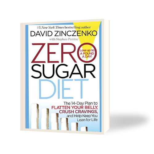 The cover of a book titled 'Zero Sugar Diet', showcasing a minimalist and eye-catching aesthetic.