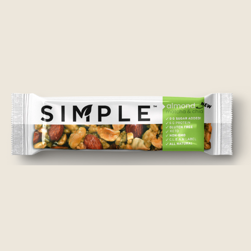 An image of a SIMPLE Bar, a delicious and nutritious snack.